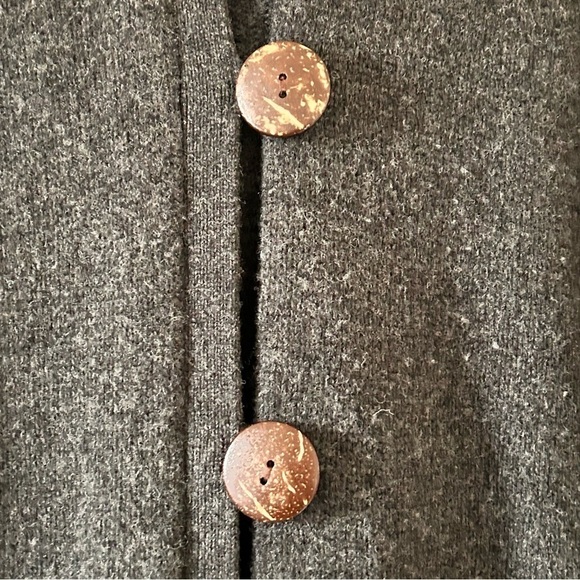 CHICO’S Lamb’s Wool Button Front Long Cardigan women Size 0 - Picture 4 of 11